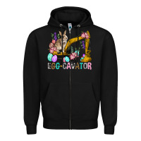 Black Egg Cavator Easter Zipper Hoodie - BundleAndBundleShop