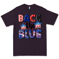 Plum Back the blue 4th of july Premium Tee - CowGirlArtShop