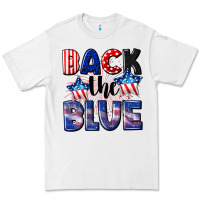 White Back the blue 4th of july Premium Tee - CowGirlArtShop