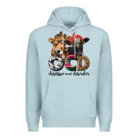 Blue Mist OCD Obsessive Cow Disorder Premium Hoodie - texasbilliewilder
