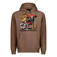 Chestnut OCD Obsessive Cow Disorder Premium Hoodie - texasbilliewilder