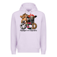Lilac OCD Obsessive Cow Disorder Premium Hoodie - texasbilliewilder