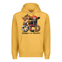 Mustard OCD Obsessive Cow Disorder Premium Hoodie - texasbilliewilder
