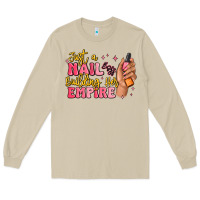 Mushroom just a nail boss building her empire Long Sleeve Tee - MaliasSmallBusiness