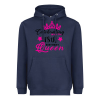 Navy Celebrating With the 18th Birthday Queen Heavyweight Hoodie - Bettercallsaul