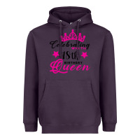 Plum Celebrating With the 18th Birthday Queen Heavyweight Hoodie - Bettercallsaul