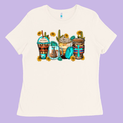Blessed Coffee Cups Ladies Tee Designed By Zillion Design Studio