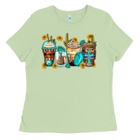 Matcha blessed coffee cups Ladies Tee - Zillion Design Studio