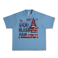 Pebble Blue god bless america Urban Heavy Tee - NancyCooperArtShop