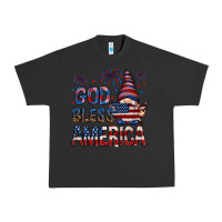 Pigment Black god bless america Urban Heavy Tee - NancyCooperArtShop