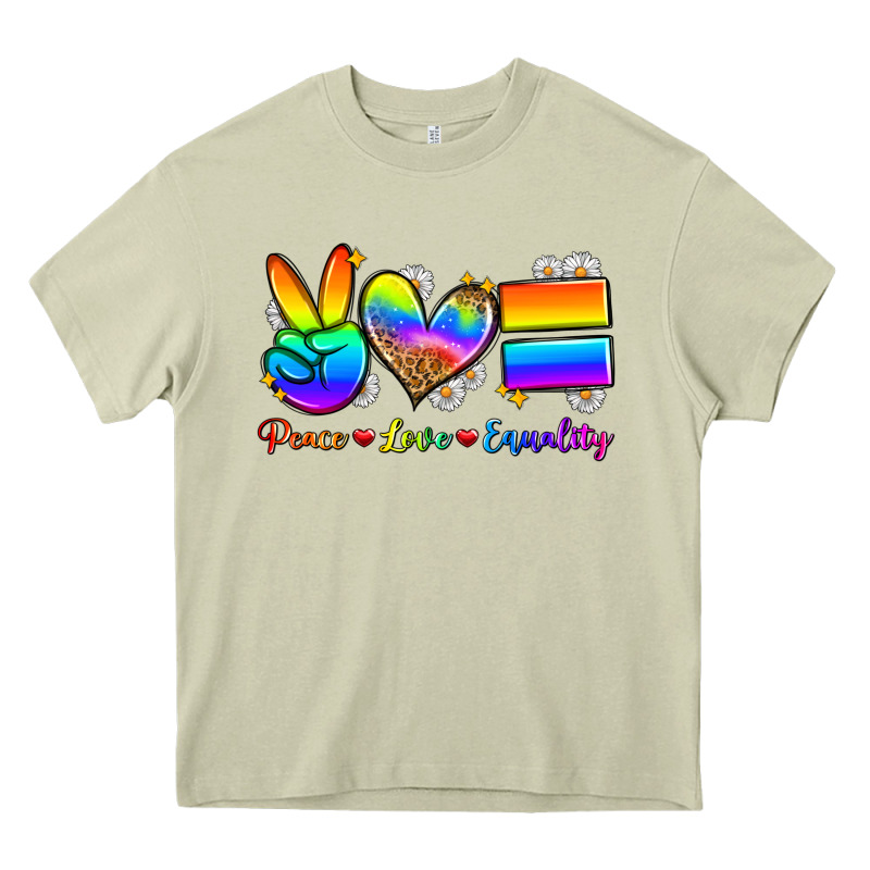 Peace Love Equality Heavy Core Tee by Zillion Design Studio | Teevron