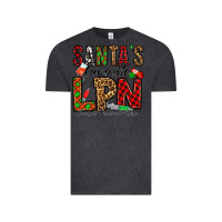 Vintage Black santa's favorite lpn Vintage Tee - Jasminsmagicworld