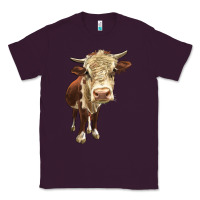 Plum Hereford Heifer Classic Tee - LillyAllenDesigns