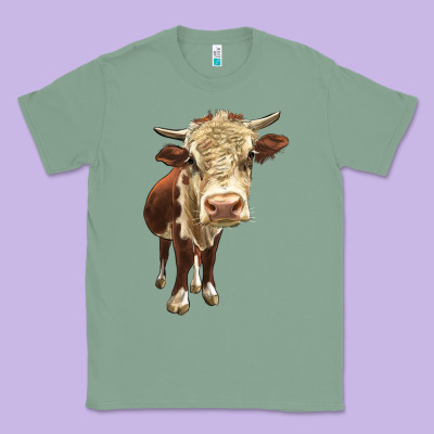 Hereford Heifer Classic Tee Designed By Lillyallendesigns