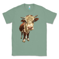 Sage Hereford Heifer Classic Tee - LillyAllenDesigns