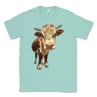 Seafoam Hereford Heifer Classic Tee - LillyAllenDesigns