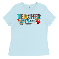Baby Blue teacher mom Ladies Tee - texasbilliewilder