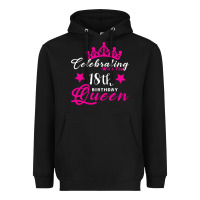 Black Celebrating With the 18th Birthday Queen Heavyweight Hoodie - Bettercallsaul