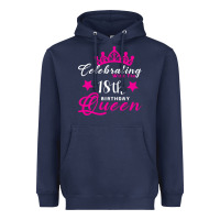 Navy Celebrating With the 18th Birthday Queen Heavyweight Hoodie - Bettercallsaul