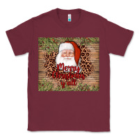 Burgundy santa merry christmas y'all Classic Tee - AdoDesignShop