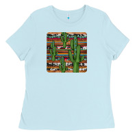 Cactus Gemstone Coaster Ladies Tee | Teevron