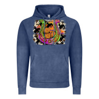 Vintage Denim halloween horseshoe Vintage Hoodie - JahusDesignShop