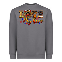 Storm Love My Hero Firefighter Heavyweight Sweatshirt - LillyAllenDesigns