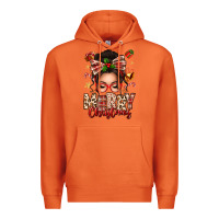 Carrot merry christmas messy bun Premium Hoodie - texasbilliewilder