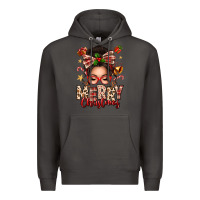 Smoke merry christmas messy bun Premium Hoodie - texasbilliewilder