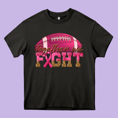 Together We Fight Heavy Core Tee Designed By Texasbilliewilder