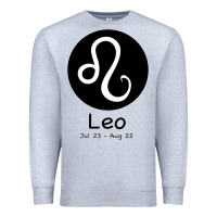 Heather Grey Leo Horoscope Premium Sweatshirt - Bettercallsaul