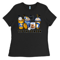 Black tis' the season volleyball coffee cups Ladies Tee - Zillion Design Studio
