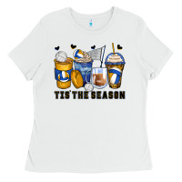 White tis' the season volleyball coffee cups Ladies Tee - Zillion Design Studio