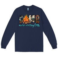 Navy camp more worry less Long Sleeve Tee - JahusDesignShop