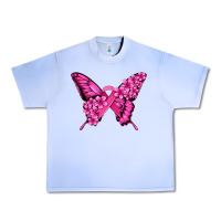 Grape Ice pink ribbon breast cancer butterfly Urban Heavy Tee - Jasminsmagicworld