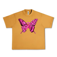 Peanut Butter pink ribbon breast cancer butterfly Urban Heavy Tee - Jasminsmagicworld