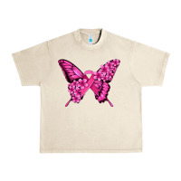 Sandshell pink ribbon breast cancer butterfly Urban Heavy Tee - Jasminsmagicworld