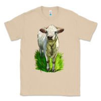 Mushroom Charolais Heifer Classic Tee - LillyAllenDesigns