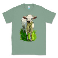 Sage Charolais Heifer Classic Tee - LillyAllenDesigns