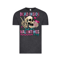 Vintage Black dead inside but it's valentines day Vintage Tee - Jasminsmagicworld