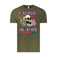 Vintage Olive dead inside but it's valentines day Vintage Tee - Jasminsmagicworld