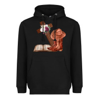 Black Boots with Bible and cross Heavyweight Hoodie - Bettercallsaul