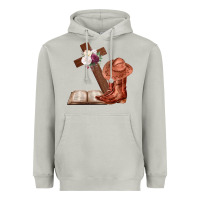 Moon Dust Boots with Bible and cross Heavyweight Hoodie - Bettercallsaul