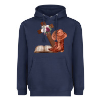 Navy Boots with Bible and cross Heavyweight Hoodie - Bettercallsaul