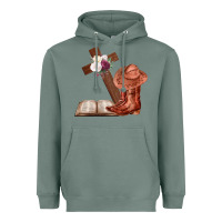 Sage Boots with Bible and cross Heavyweight Hoodie - Bettercallsaul