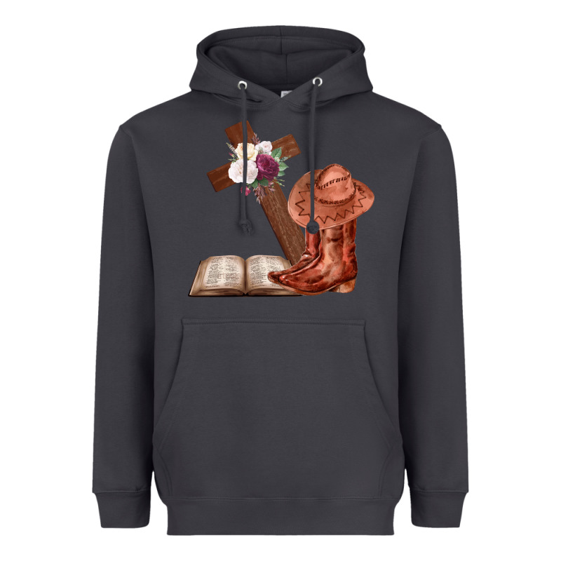 Boots With Bible And Cross Heavyweight Hoodie by Bettercallsaul | Teevron