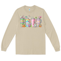 Mushroom retro groovy easter Long Sleeve Tee - MaliasSmallBusiness