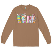 Toasted Coconut retro groovy easter Long Sleeve Tee - MaliasSmallBusiness