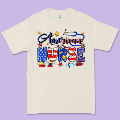 American Nurse Premium Tee Designed By Neo Western
