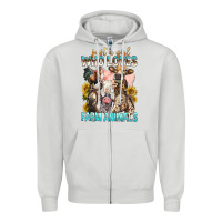 Just A Girl Who Loves Farm Animals Zipper Hoodie | Teevron